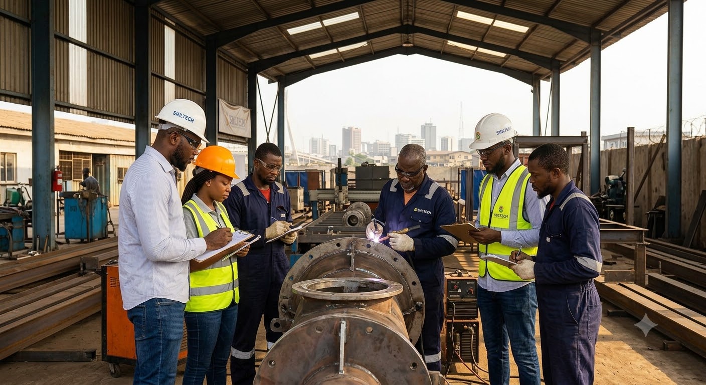 SHILTECH engineers on an industrial site